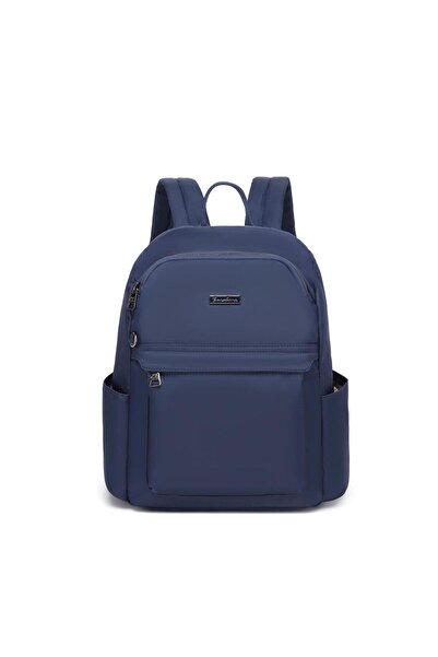 21Kbarcelona حقيبة ظهر نسائية متوسطة الحجم من قماش الساتان برشلونة 2140