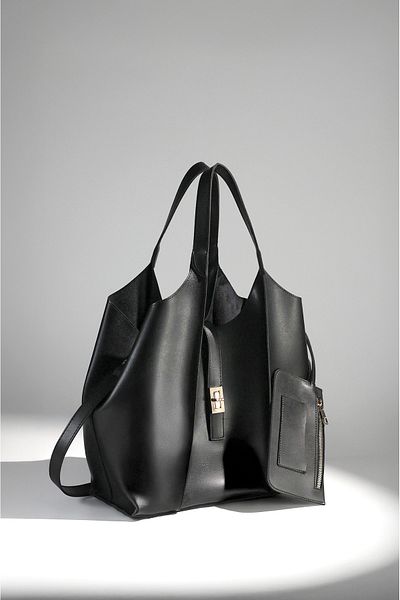 Rimense Women's Black Long Strap Crossbody Hand and Shoulder Bag