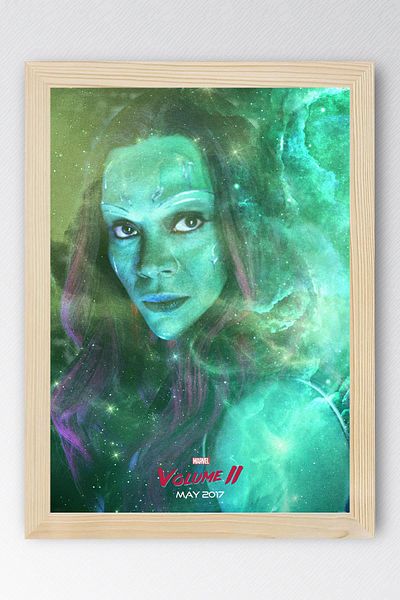 Saturn Gamora Framed Painting - Avengers Movie Poster Painting