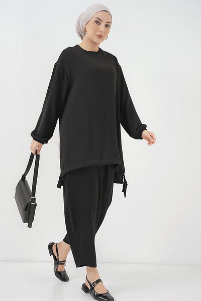 Bigdart 6682 Model Black Tunic and Trousers Set