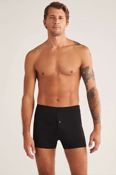 Kom Ανδρικά μποξεράκια Adrian Cotton 2-pack - Μαύρα