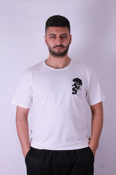 trender Moss Printed White Men's T-Shirt Tr-06