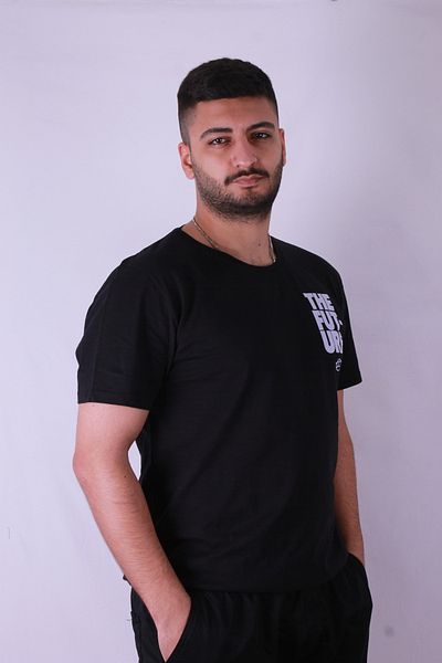 trender Future Printed Men's Black T-Shirt Tr-09