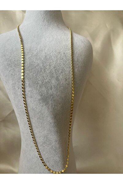 Goche Bijuteri Ezme Çelik Zincir Kombin Kolye (UZUN)