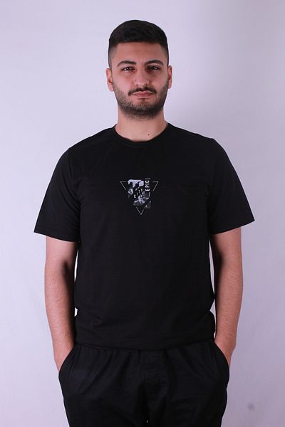 trender City Epic Print Black Men's T-Shirt
