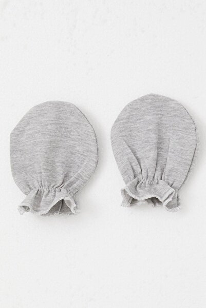 Breeze Newborn Baby Gloves Basic Standard, Gray