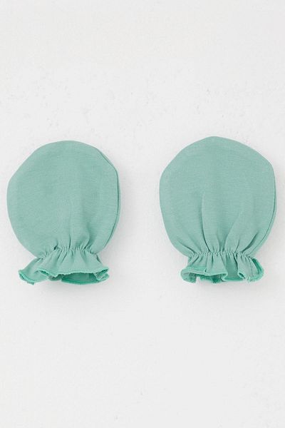 Breeze Mint Green Newborn Baby Gloves - Basic Standard