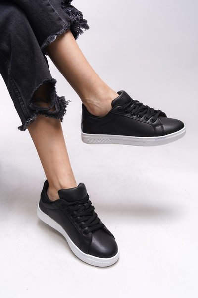 Riccon Meshronei Kadın Sneaker 0012601 Siyah Beyaz