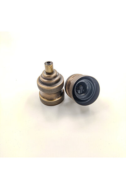 Retro Vitrini Dekoratif Metal Desenli Lale E27 Duy Eskitme Renk Ve Demir Kabl...