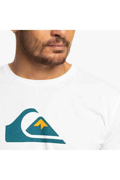 Quiksilver Λογότυπο Comp Ss Erkek Beyaz Tshirt Eqyzt06534-wbb0