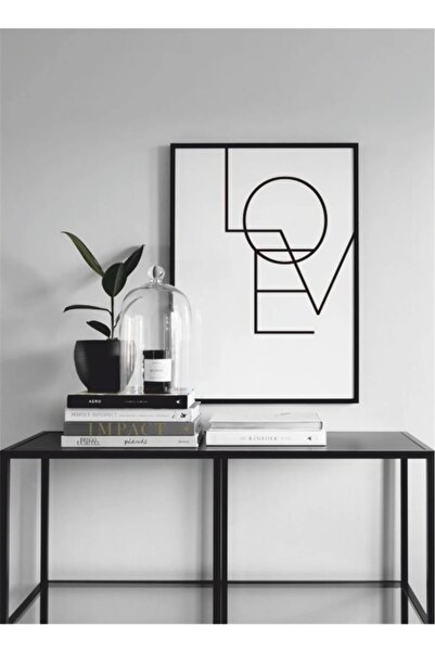 AR AJANS KANVAS TABLO Διακοσμητική αφίσα MDF με θέμα την αγάπη (2 τεμάχια)