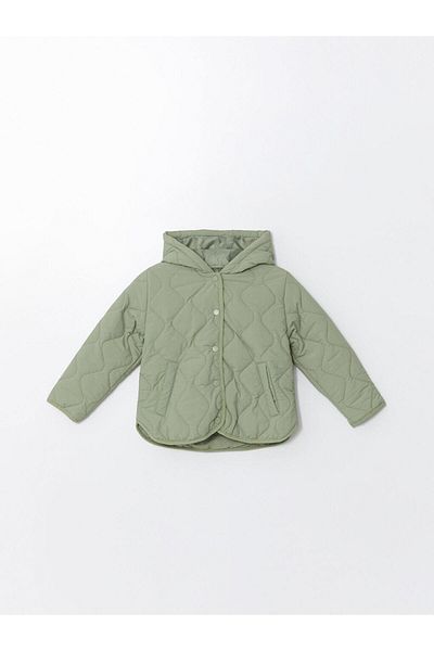 LC Waikiki Lcw Kids Hooded Quilted Baby Girl Long Coat