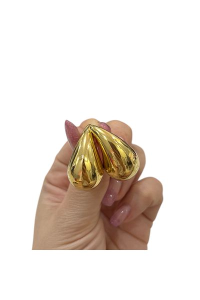 Store Steel baguette earrings