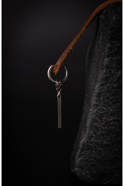 Piercing Market Steel & Silver Erkek Çelik Halka Sallantılı Şık Küpe Paslanma Kararma Yapmaz