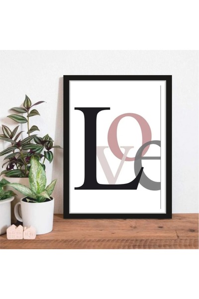 AR AJANS KANVAS TABLO Διακοσμητική αφίσα από MDF με θέμα την αγάπη