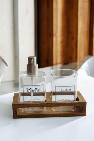 Mirilliahome Σετ μπάνιου με βάση Acacia