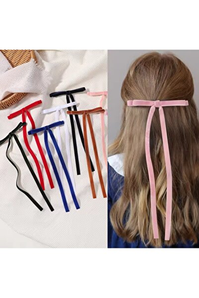 LO ADORO قطعتان من إكسسوارات مشبك الشريط المخملي للنساء والأطفال - فيونكة شعر