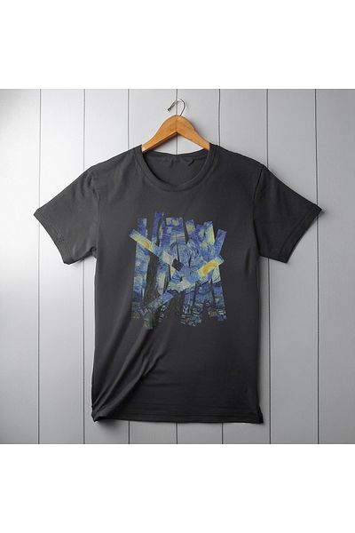 Ozzy Μπλουζάκι Unisex Starry Night Pattern 5 Digital Printed