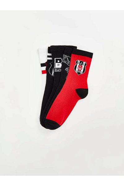 LC Waikiki Чорапи за момчета с ветрилообразен мотив LCW Kids 1903, 5 броя