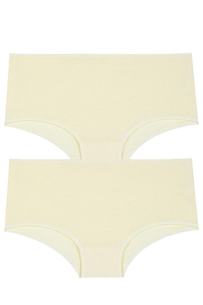 Gizli Butik Γυναικεία εσώρουχα ψηλόμεση Lycra Cotton - Πακέτο 2 τεμαχίων σε χρώμα δέρματος