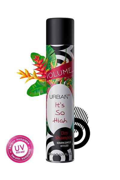 Urban Care Tropical Scented Volumizing Dry Shampoo - Vegan - Uv Protection - 200 ml