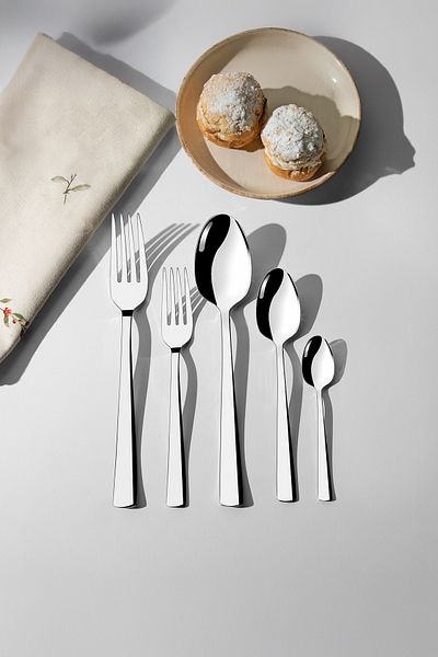 Nehir Deniz Plain 6 Person - 30 Piece Fork and Spoon Set