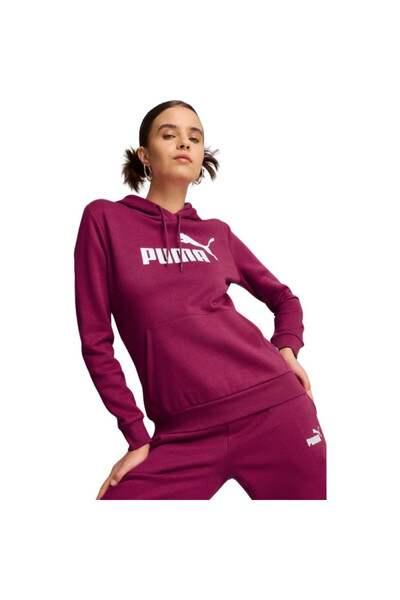 Puma Hanocă cu glugă Magenta Gleam Logo ESS - FL (s)