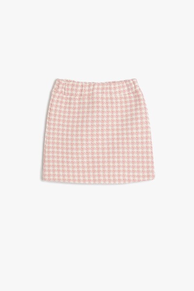 Koton Pink Plaid Baby Girl Skirt 5Wmg70010Aw