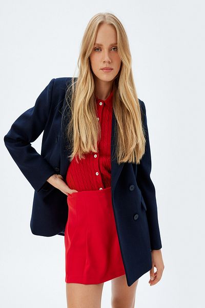 Koton Red Women's Skirt 5Wak70054Pw