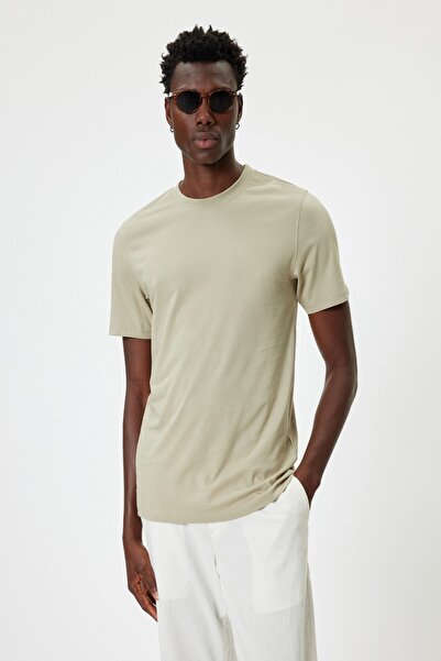 Koton Yeşil Erkek T-Shirt 4SAM10546HK