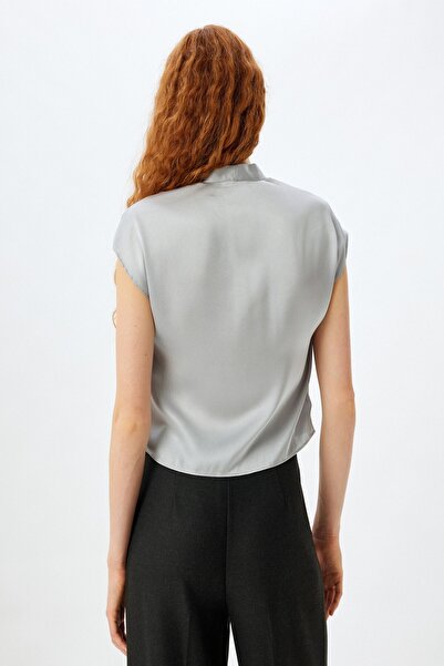 Koton 5Sak60064Uw Model Gray Women's Blouse