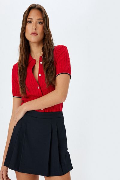 Koton 5Sak70016Ew Model Navy Blue Women's Skirt