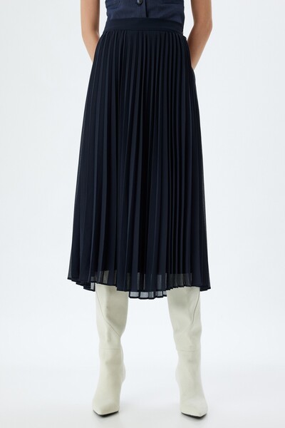 Koton Navy Blue Women's Skirt 5Wak70047Uw