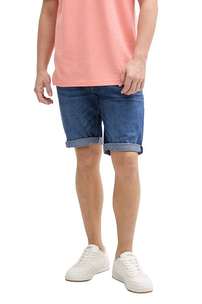 Tom Tailor Denim Tmavě kamenně modré džínové šortky a bermudy pro muže