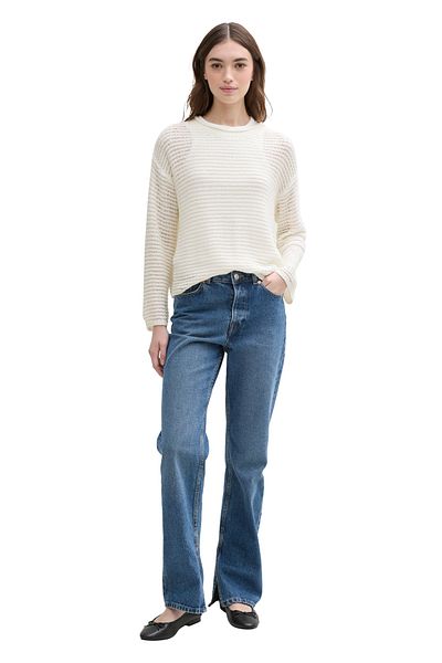 Tom Tailor Denim Pullover mit Bandgarn