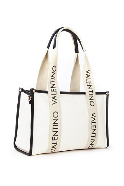 Valentino Beigefarbene Einkaufstasche mit Kerzentasche – VBS7DD01BEIGE