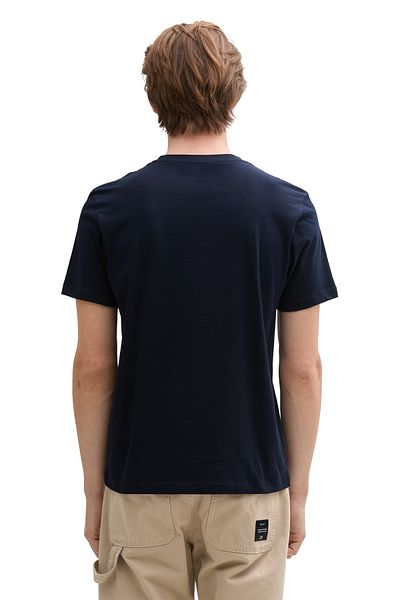 Tom Tailor Denim Pánské modré tričko Sky Captain