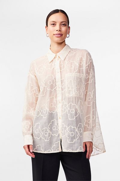 YAS. YASFLORINA LS OVERSIZE PÓLÓ