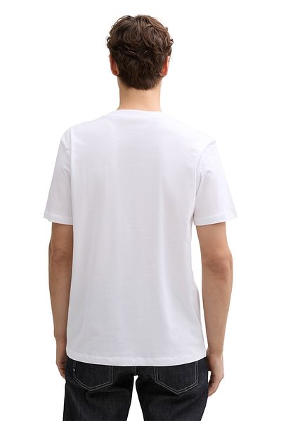 Tom Tailor Denim Weißes T-Shirt für Männer