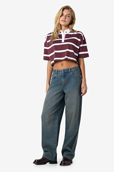 Noisy May Damen-Poloshirt – CO100-Modell Knit