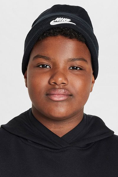 Nike Peak Big Kids Beanie - Black/