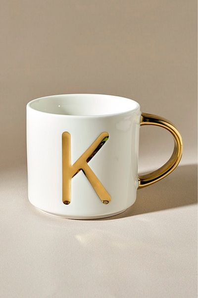 Karaca 400 ml White Letter K Mug