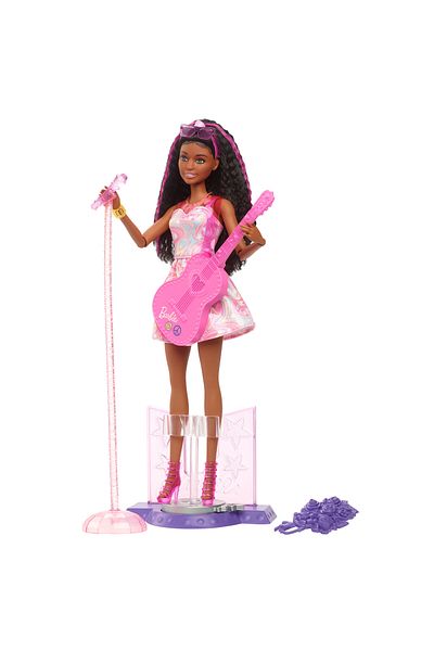 Barbie Pop Star Doll Career Collection and 10 Accessories Including Movable Props Hrg43