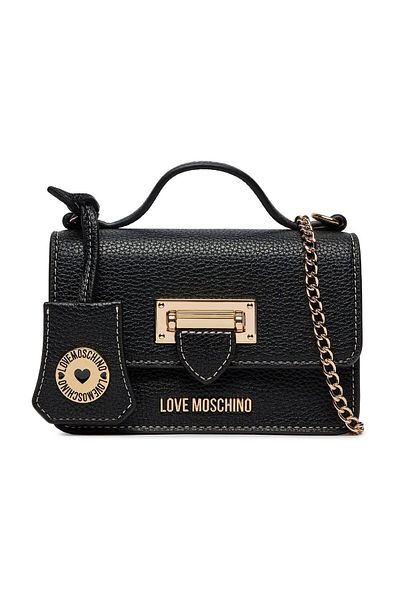 Love Moschino Mini taška - Logo, odnímatelný řetízkový popruh, taška Jc4110pp1ilj0000