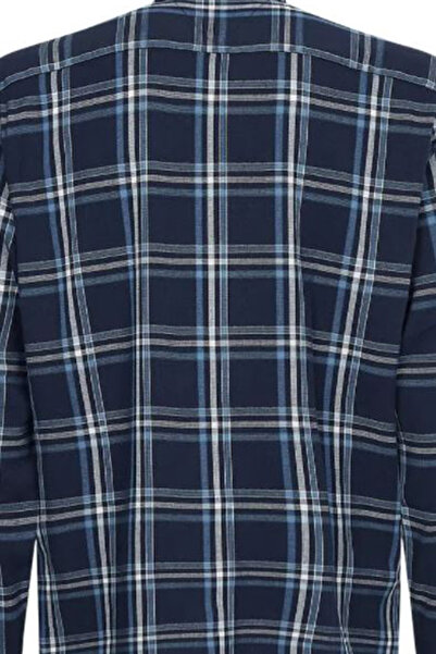 Tommy Hilfiger Mw0mw205880MT Cămașă pentru bărbați, cu nasturi, cu decolteu în formă de carouri, albastru, slim