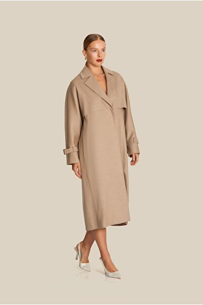 rue Belt Detailed Mink Stamp Coat