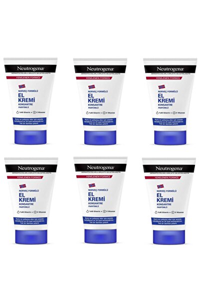 Neutrogena Norveç Formülü Parfümlü El Kremi 50 ml 6 Adet