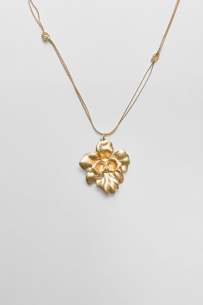 Stradivarius Flower charm necklace