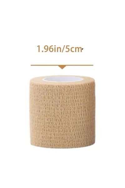 Choice1 10pcs YL0118-B 10 Rolls Medical Adhesive Bandage Elastic Breathable Sports Self Adhesive Tape Beige
