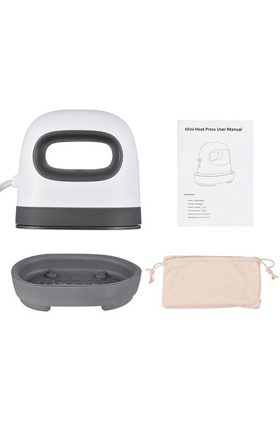 Choice Us Grey Mini Heat Press Machine T-shirt Printing Easy Heating Transfer Press Iron Machines For Cloth